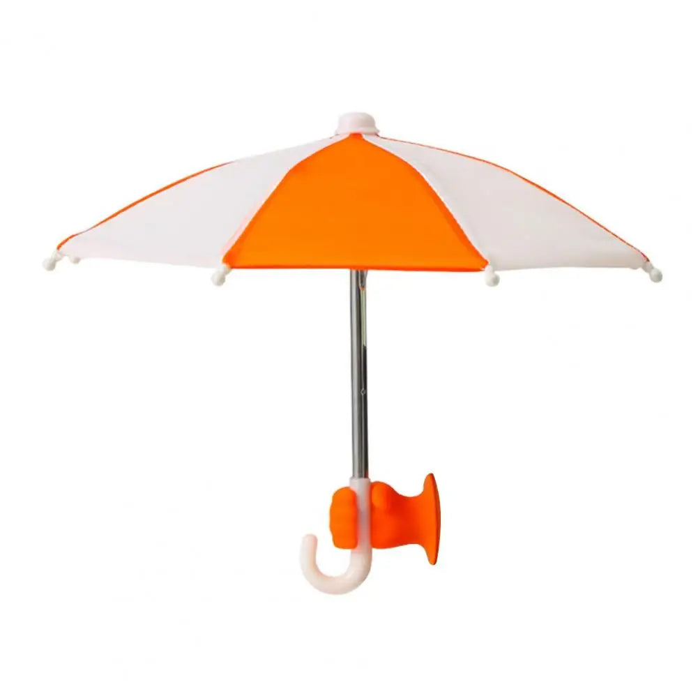 Phone Umbrella with Fist Suction Cup UV Protection Universal Mini Windproof Sun Shade Mobile Phone Umbrella Phone Accessories