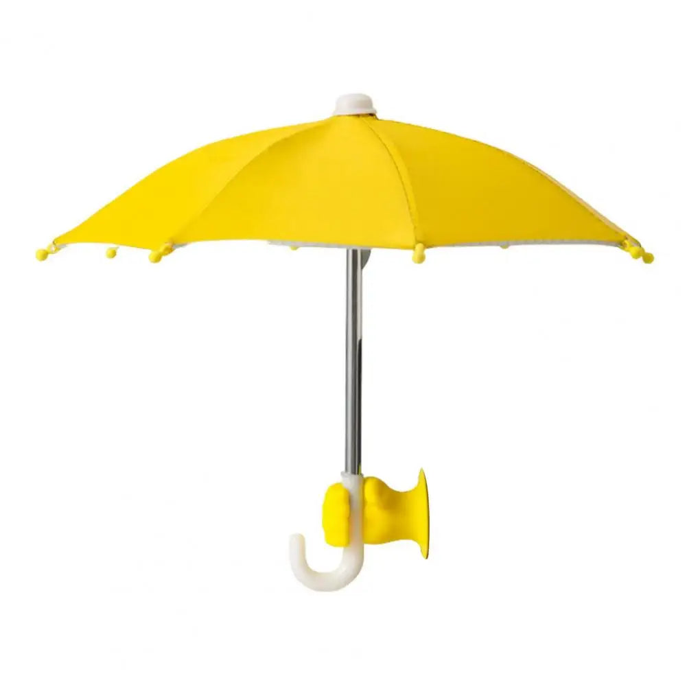 Phone Umbrella with Fist Suction Cup UV Protection Universal Mini Windproof Sun Shade Mobile Phone Umbrella Phone Accessories