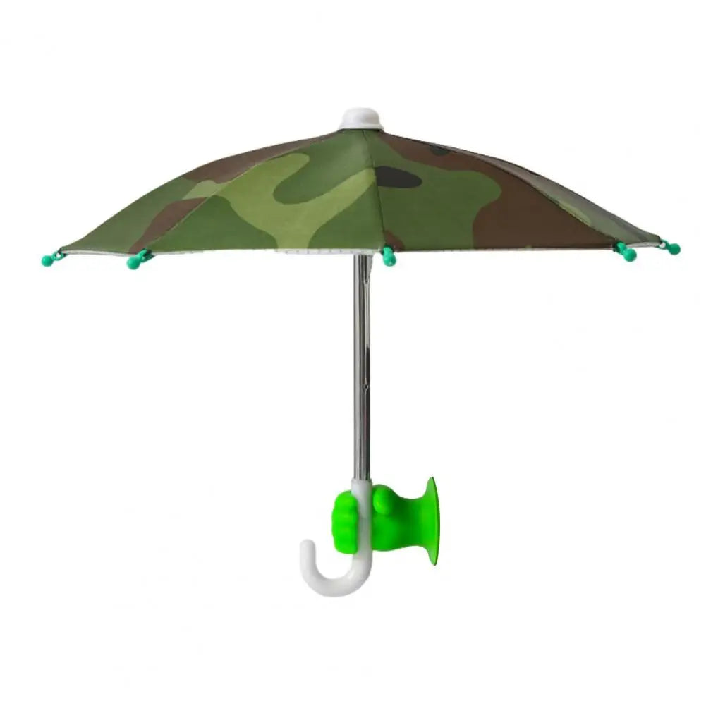 Phone Umbrella with Fist Suction Cup UV Protection Universal Mini Windproof Sun Shade Mobile Phone Umbrella Phone Accessories