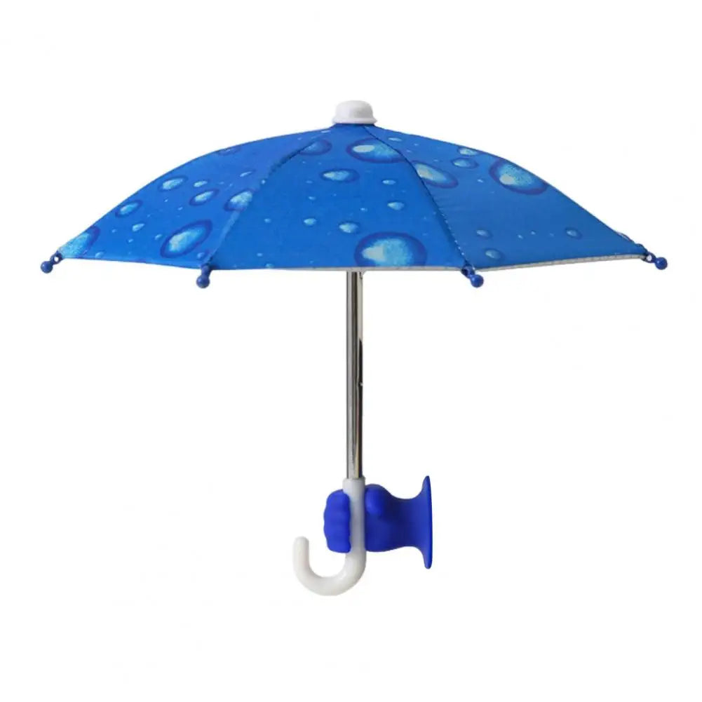 Phone Umbrella with Fist Suction Cup UV Protection Universal Mini Windproof Sun Shade Mobile Phone Umbrella Phone Accessories