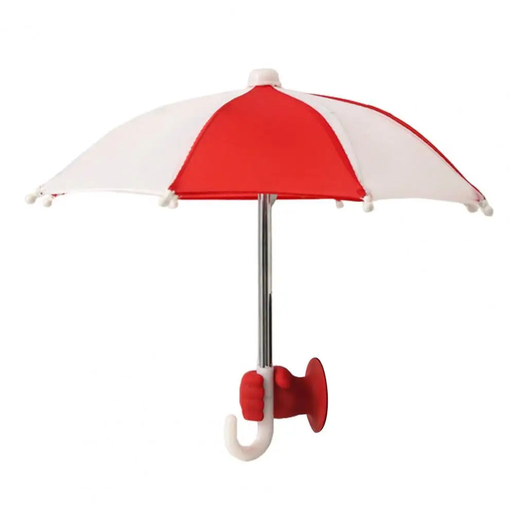 Phone Umbrella with Fist Suction Cup UV Protection Universal Mini Windproof Sun Shade Mobile Phone Umbrella Phone Accessories
