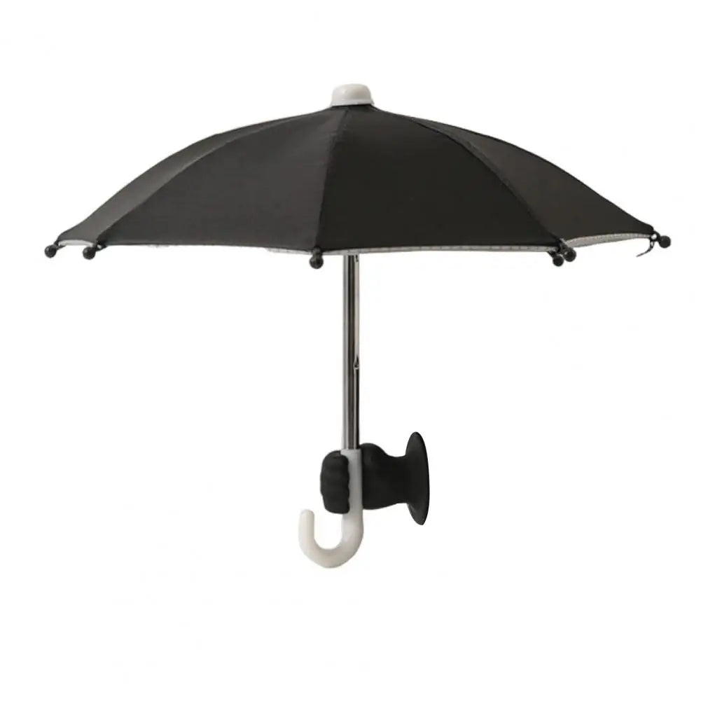 Phone Umbrella with Fist Suction Cup UV Protection Universal Mini Windproof Sun Shade Mobile Phone Umbrella Phone Accessories