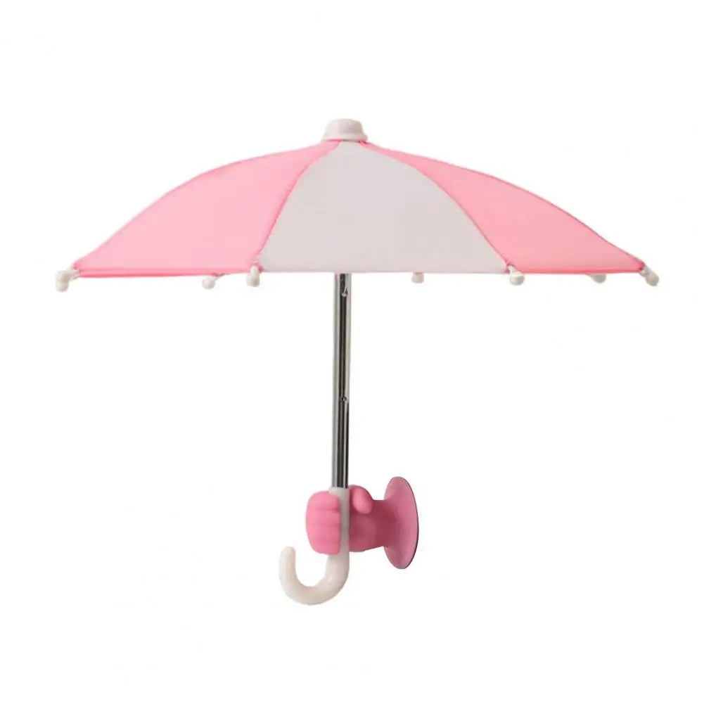 Phone Umbrella with Fist Suction Cup UV Protection Universal Mini Windproof Sun Shade Mobile Phone Umbrella Phone Accessories