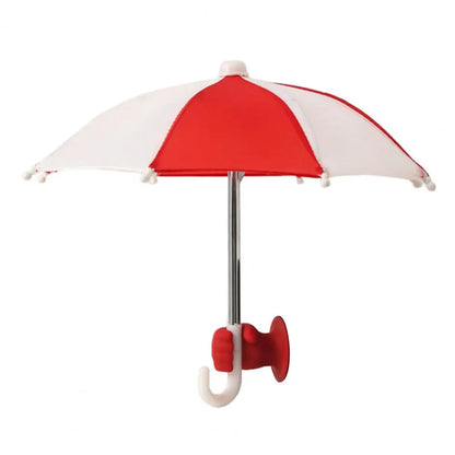 Phone Umbrella with Fist Suction Cup UV Protection Universal Mini Windproof Sun Shade Mobile Phone Umbrella Phone Accessories