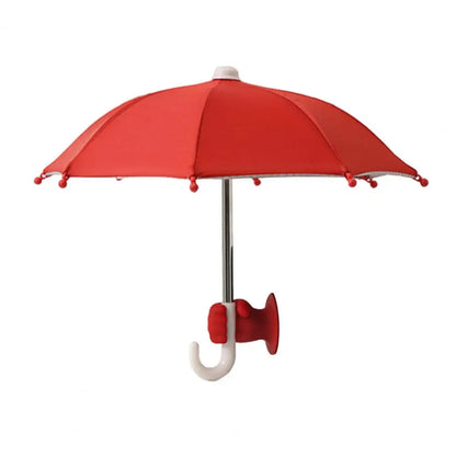 Phone Umbrella with Fist Suction Cup UV Protection Universal Mini Windproof Sun Shade Mobile Phone Umbrella Phone Accessories