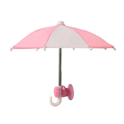 Phone Umbrella with Fist Suction Cup UV Protection Universal Mini Windproof Sun Shade Mobile Phone Umbrella Phone Accessories
